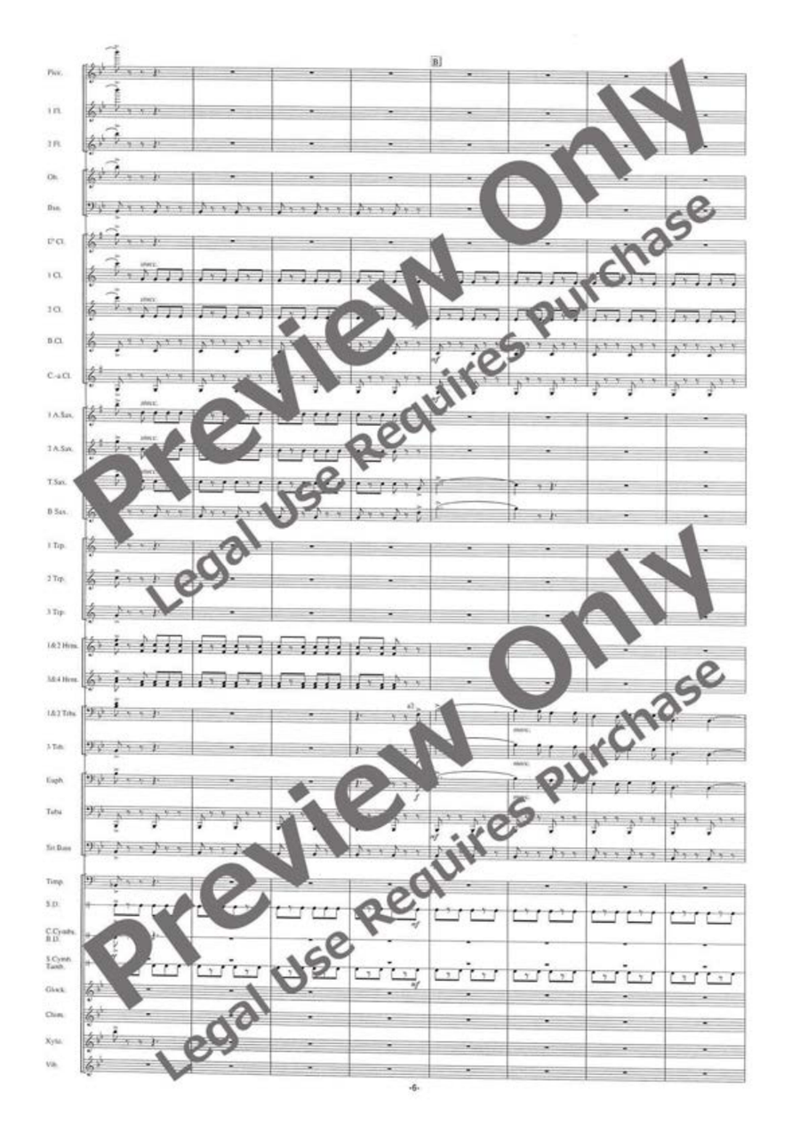 Funiculi-funicula Rhapsody [Full Instrumentation] Concert Band scores gallery preview page 7