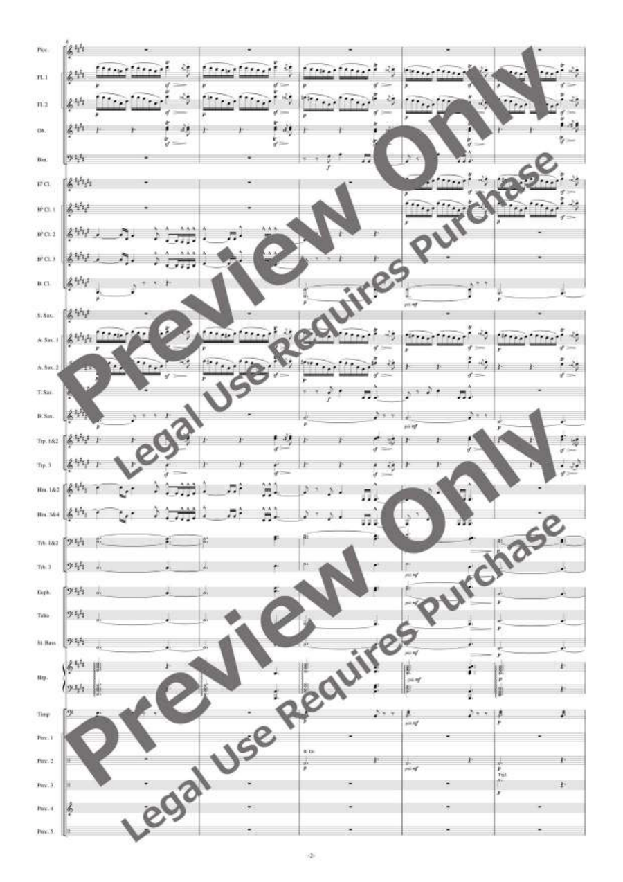 Thaïs Thaïs Concert Band scores gallery preview page 3