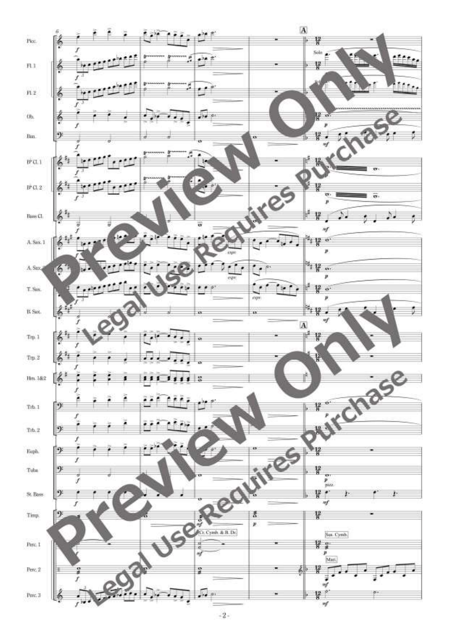 The Merry Widow Overture Concert Band scores gallery preview page 3