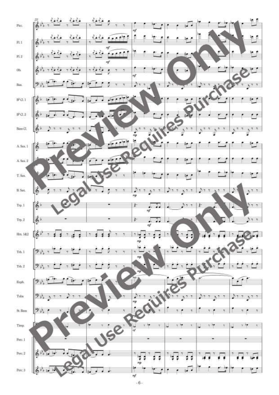 The Merry Widow Overture Concert Band scores gallery preview page 7