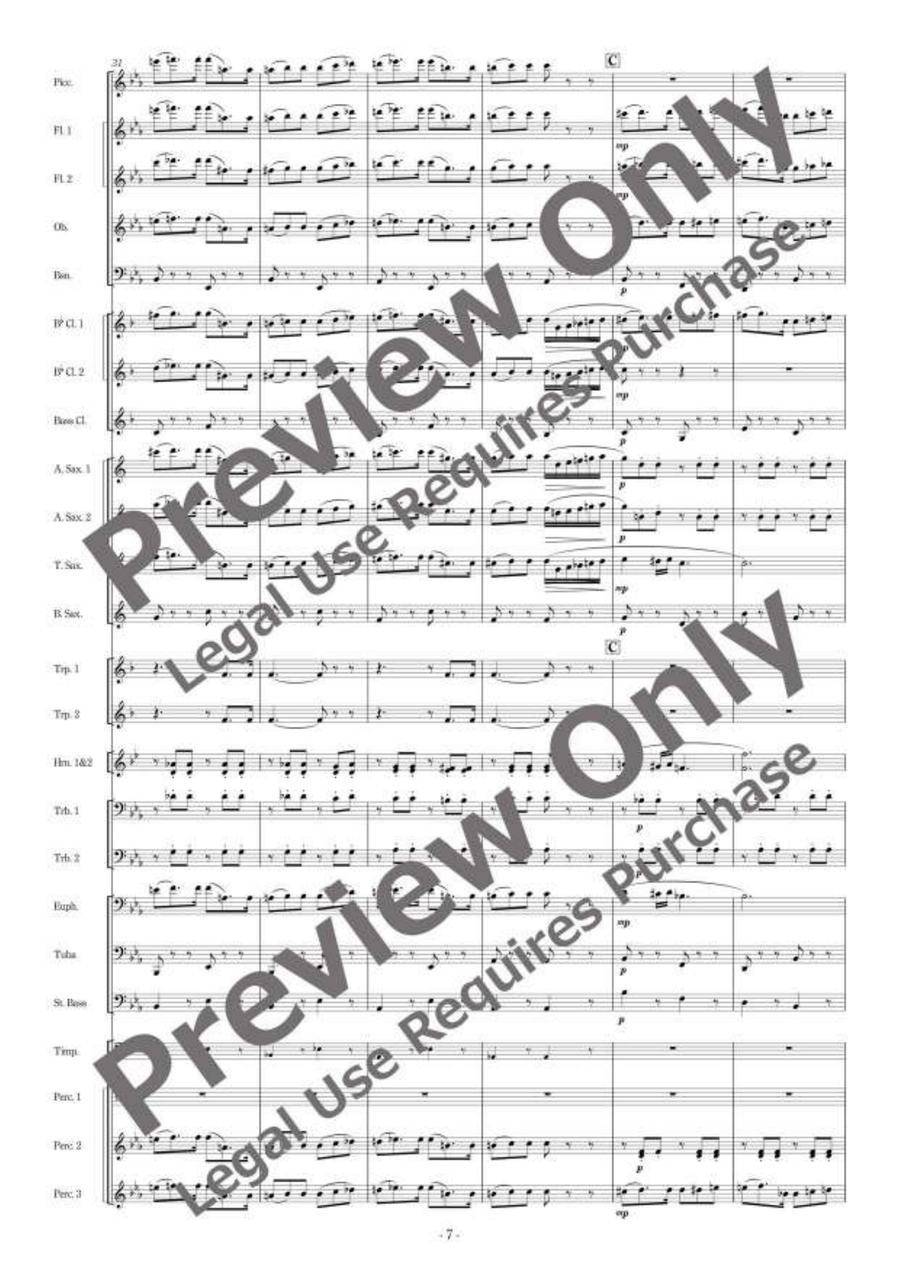 The Merry Widow Overture Concert Band scores gallery preview page 8