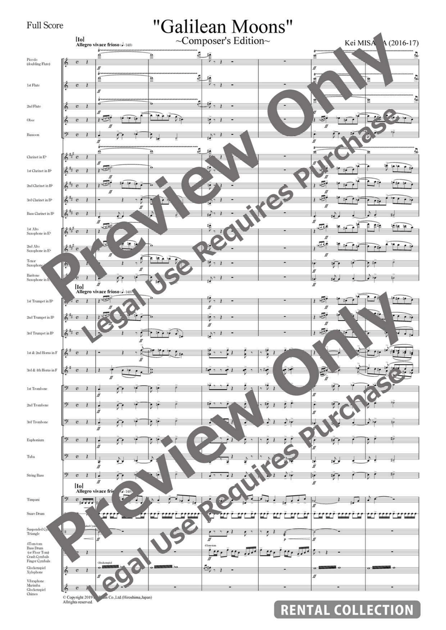 Galilean Moons (Composer's Edition) Concert Band scores gallery preview page 2
