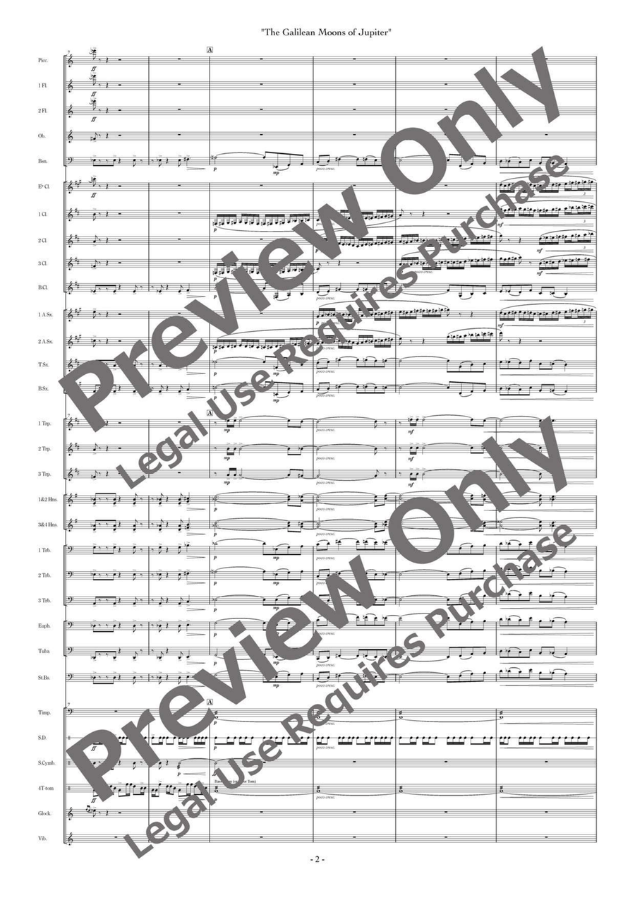 Galilean Moons (Composer's Edition) Concert Band scores gallery preview page 3