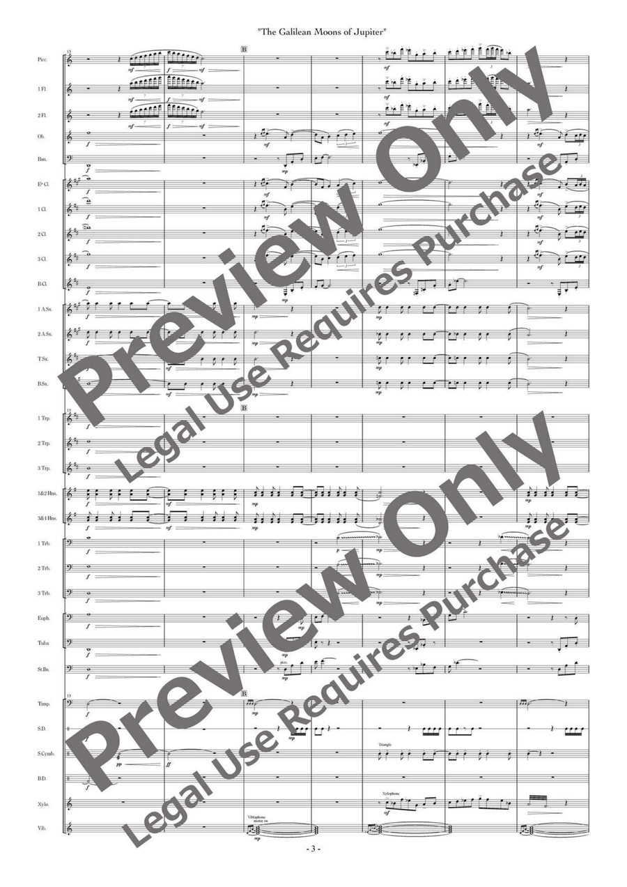 Galilean Moons (Composer's Edition) Concert Band scores gallery preview page 4