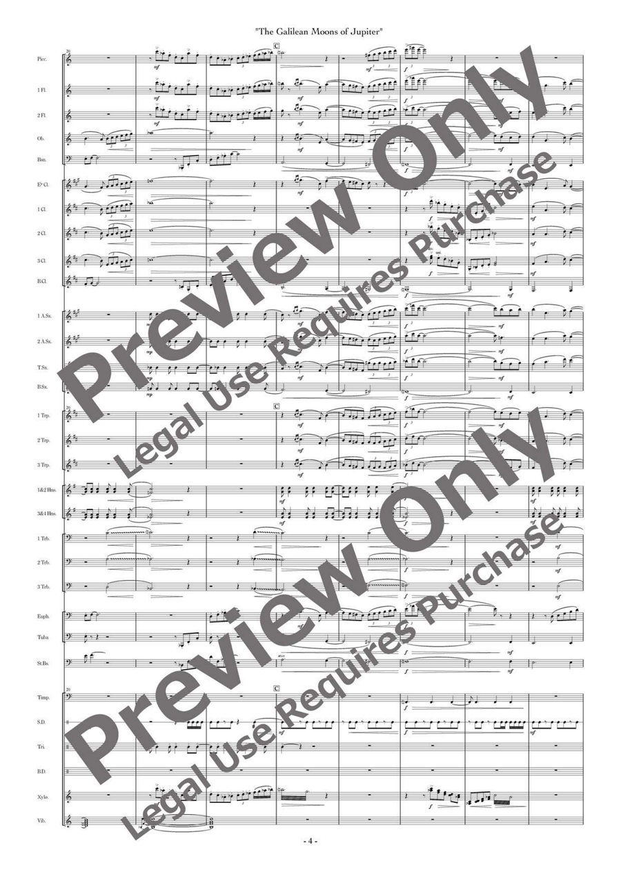 Galilean Moons (Composer's Edition) Concert Band scores gallery preview page 5
