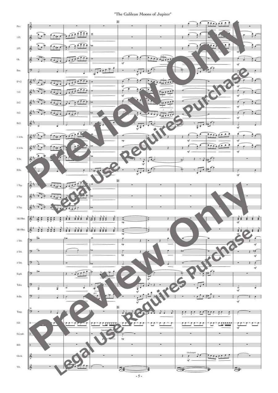 Galilean Moons (Composer's Edition) Concert Band scores gallery preview page 6