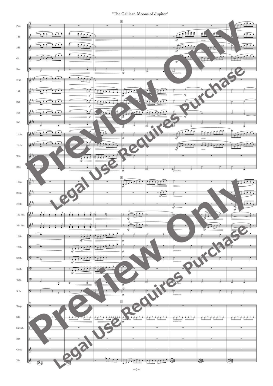 Galilean Moons (Composer's Edition) Concert Band scores gallery preview page 7