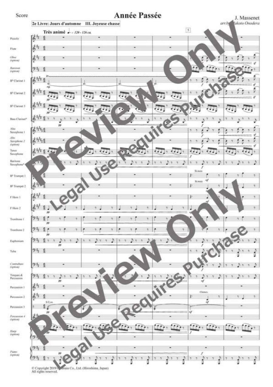 Année Passée Année Passée Concert Band scores gallery preview page 2