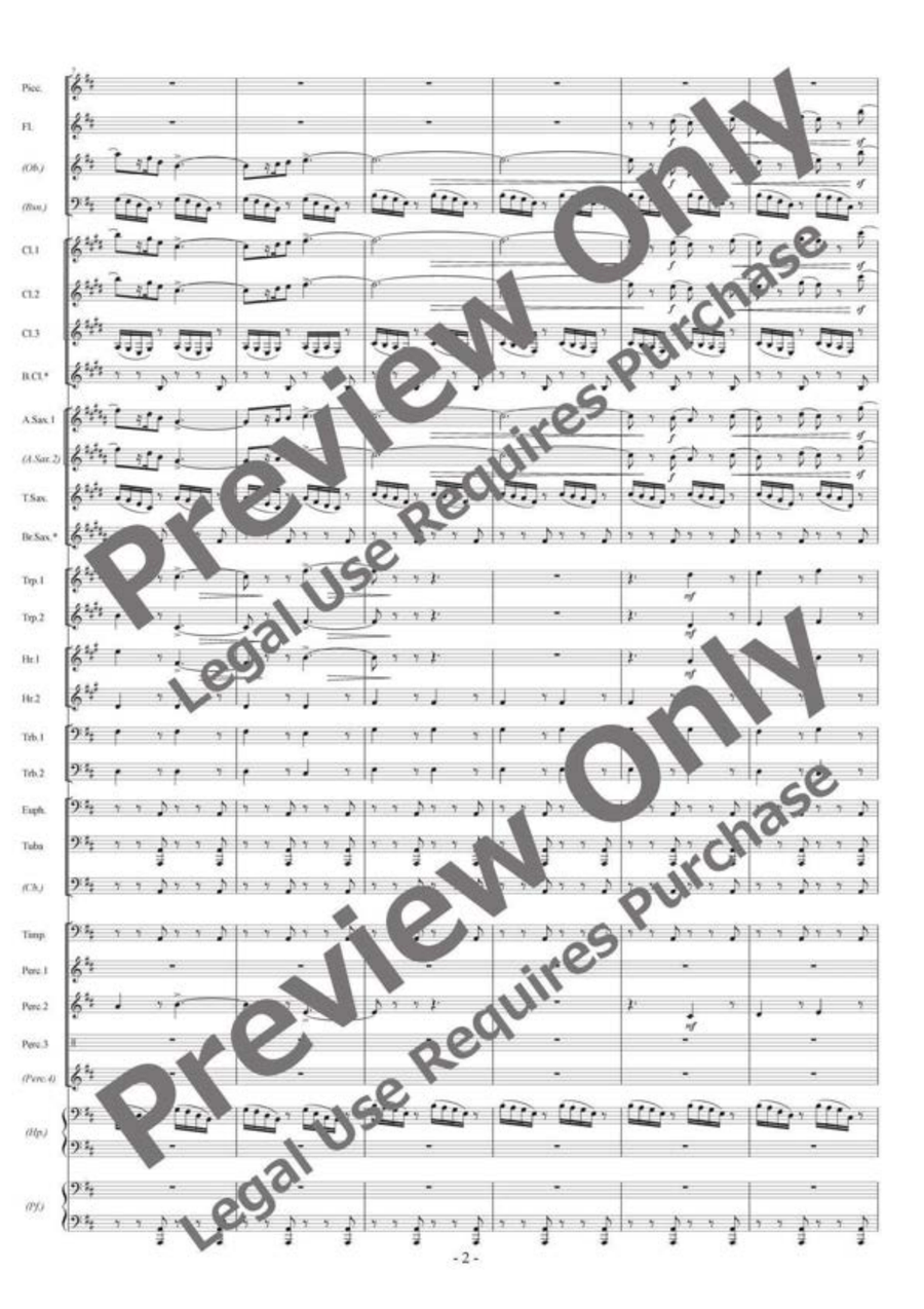 Année Passée Année Passée Concert Band scores gallery preview page 3