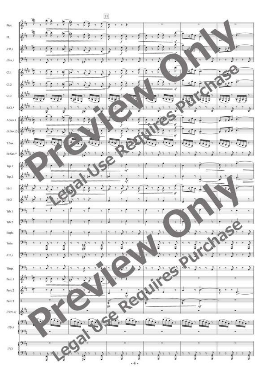Année Passée Année Passée Concert Band scores gallery preview page 5