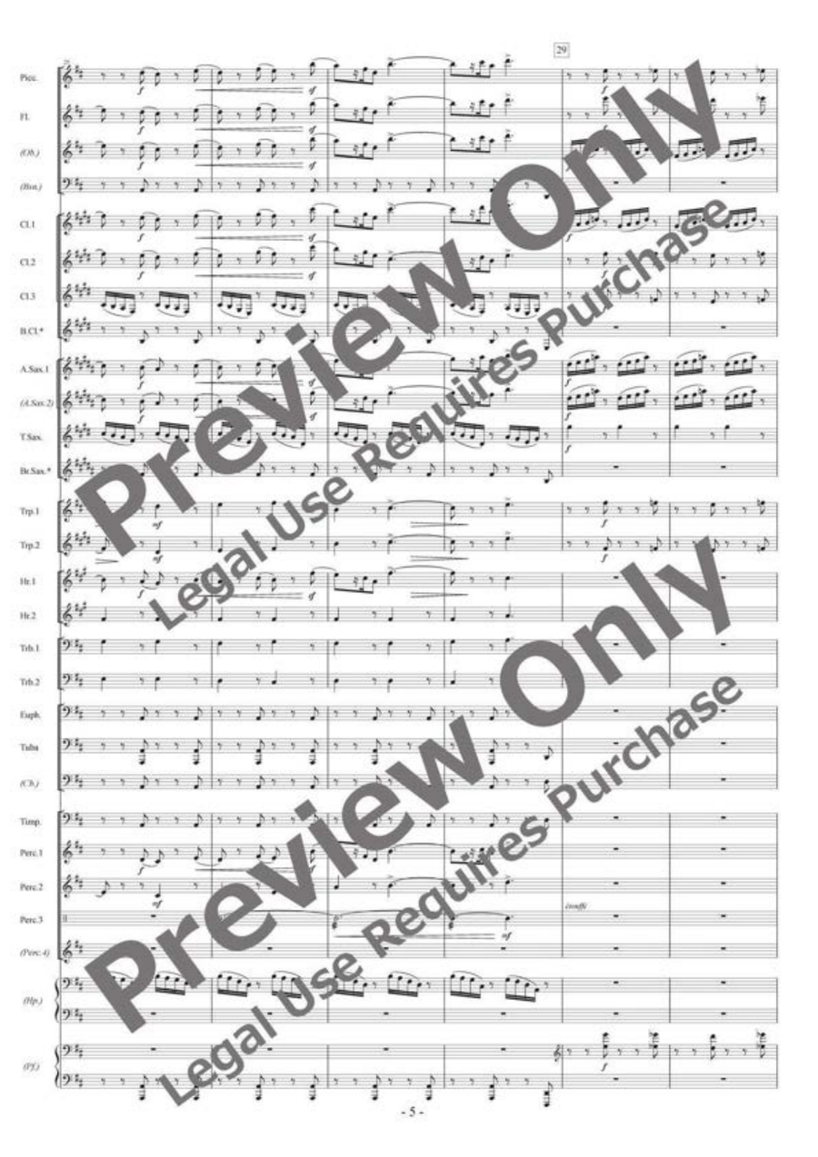 Année Passée Année Passée Concert Band scores gallery preview page 6
