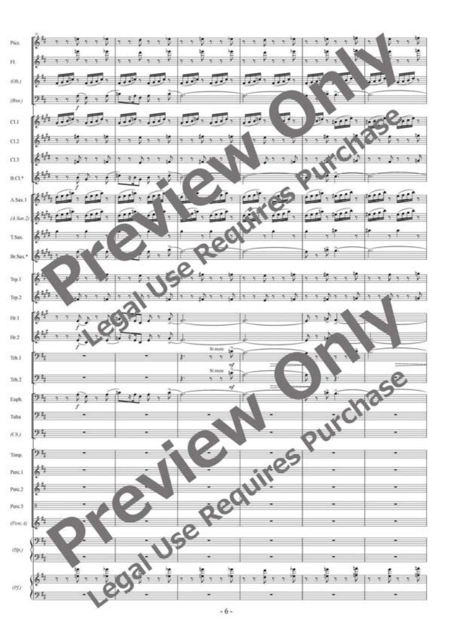 Année Passée Année Passée Concert Band scores gallery preview page 7
