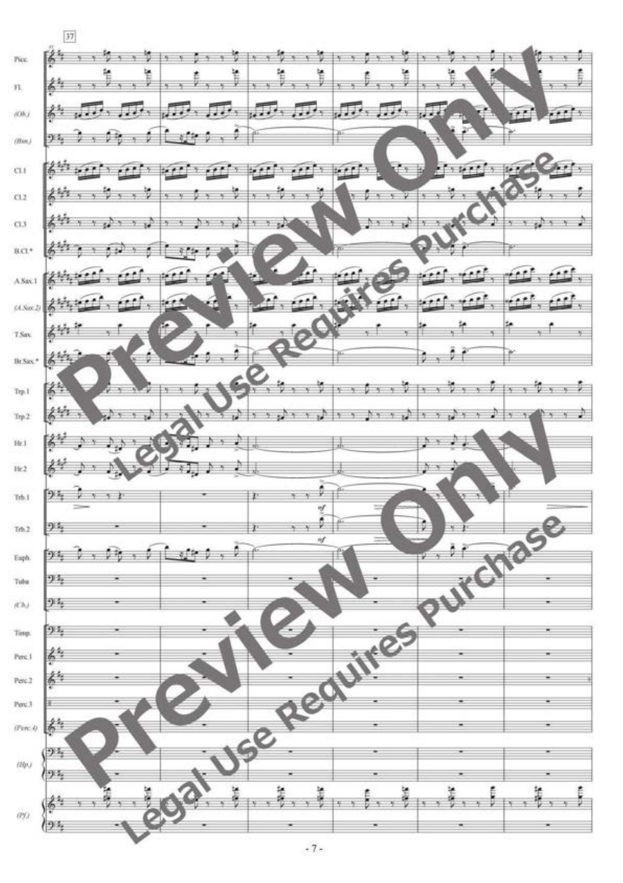 Année Passée Année Passée Concert Band scores gallery preview page 8