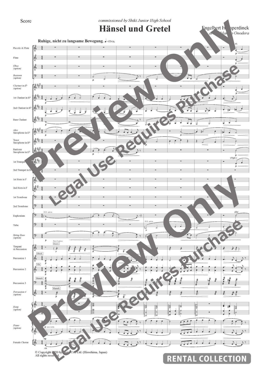 Hänsel und Gretel Concert Band scores gallery preview page 2