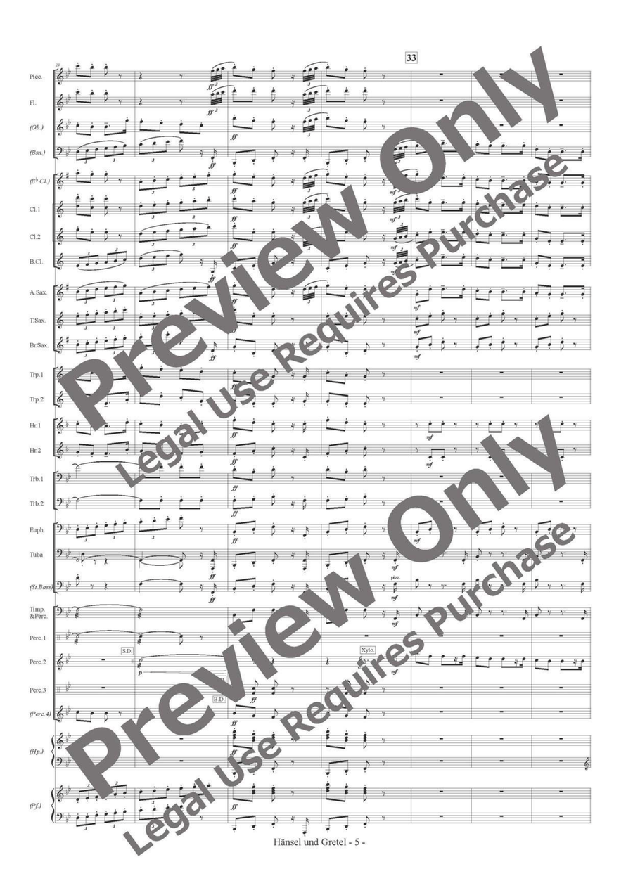 Hänsel und Gretel Concert Band scores gallery preview page 6