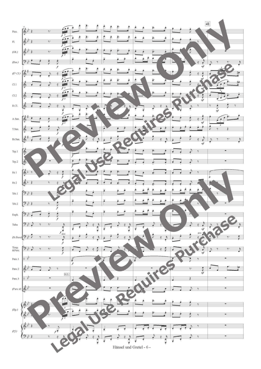 Hänsel und Gretel Concert Band scores gallery preview page 7