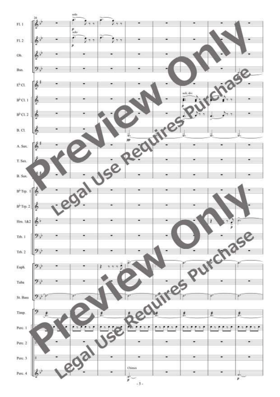 Funiculi-funicula Rhapsody [Reduced Instrumentation] Concert Band scores gallery preview page 6