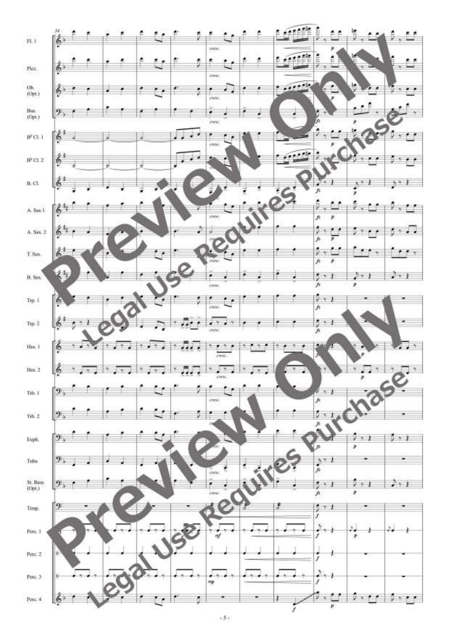 Die Fledermaus [Reduced Instrumentation] by Johann Strauss Jr. Concert Band - Sheet Music page 6