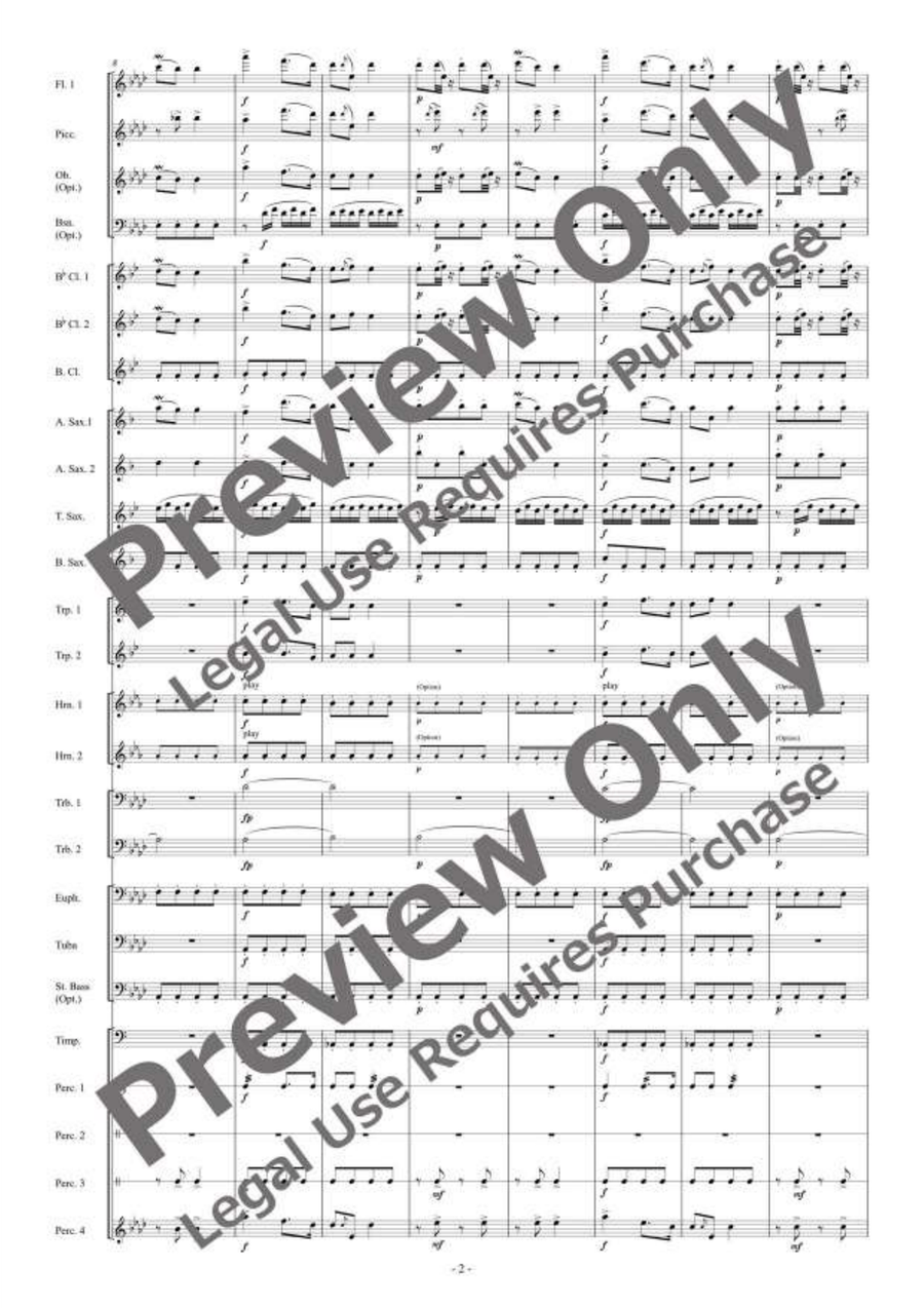 Die Fledermaus [Reduced Instrumentation] by Johann Strauss Jr. Concert Band - Sheet Music page 3