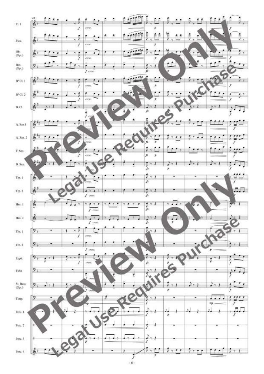 Die Fledermaus [Reduced Instrumentation] by Johann Strauss Jr. Concert Band - Sheet Music page 7