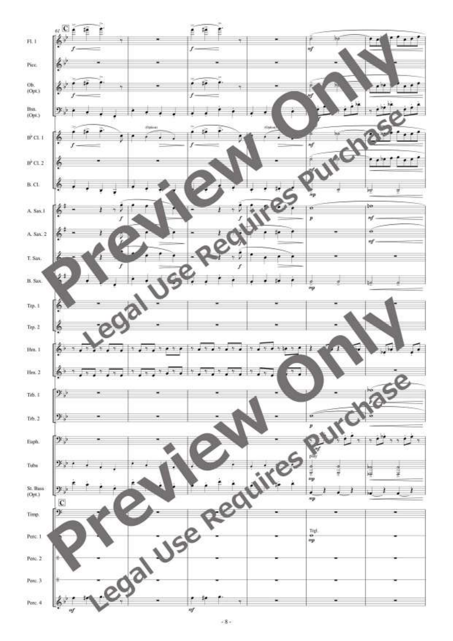 Die Fledermaus [Reduced Instrumentation] by Johann Strauss Jr. Concert Band - Sheet Music page 9