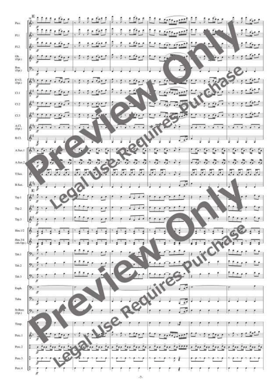 Jalan-jalan [Reduced Instrumentation] Concert Band - Sheet Music page 8