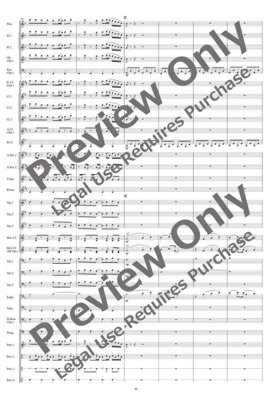 Jalan-jalan [Reduced Instrumentation] Concert Band - Sheet Music page 9