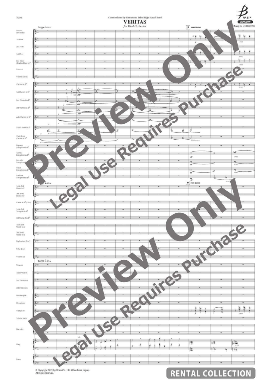 Veritas for Wind Orchestra Concert Band - Sheet Music page 2