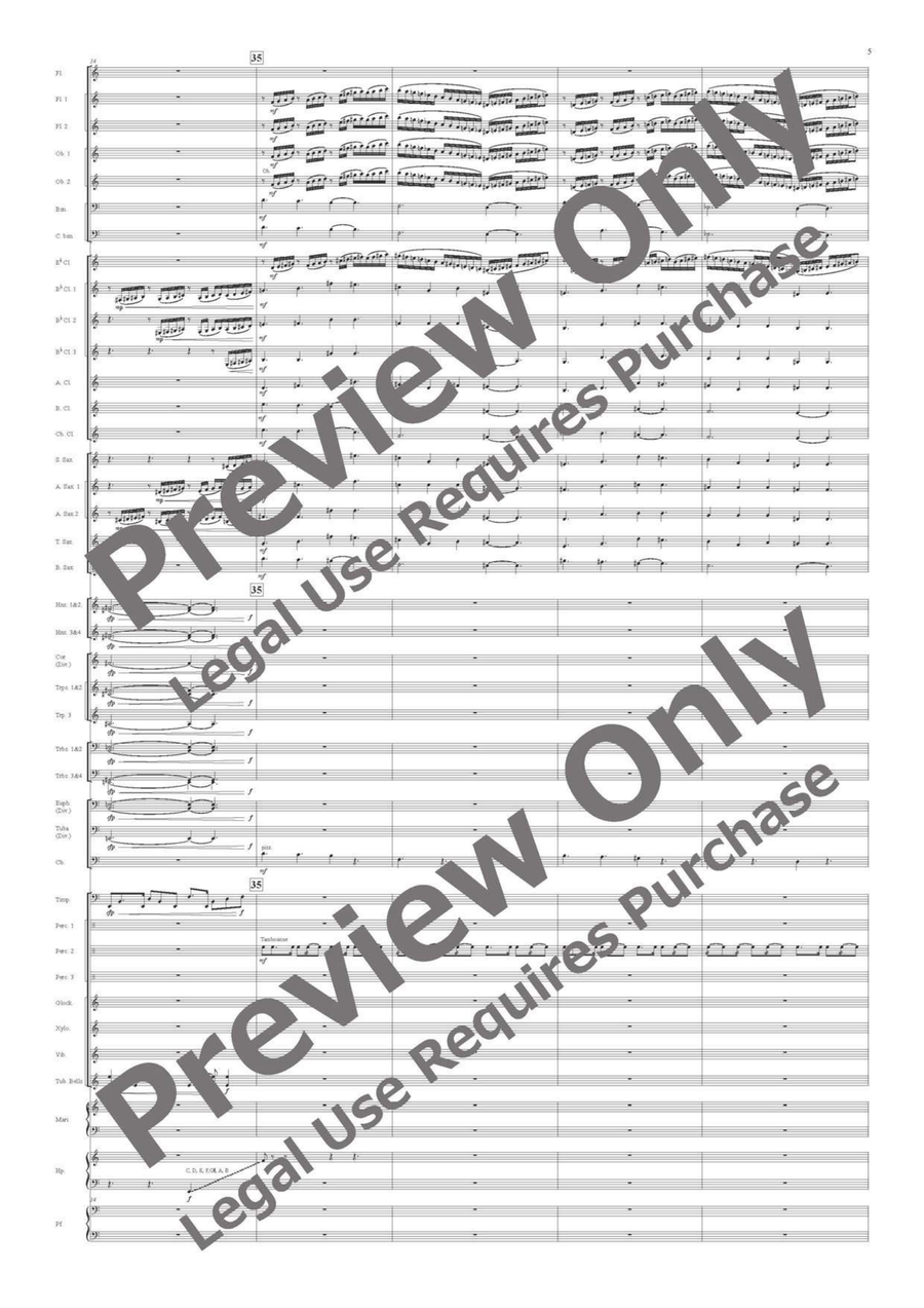Veritas for Wind Orchestra Concert Band - Sheet Music page 6