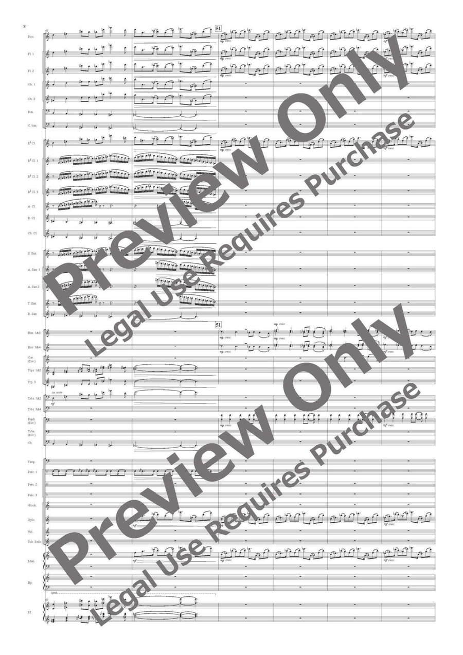 Veritas for Wind Orchestra Concert Band - Sheet Music page 9