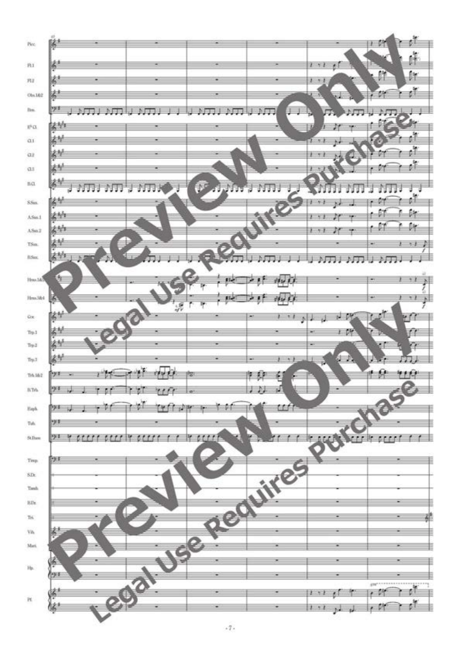 Il calore di tre risaie Concert Band - Sheet Music page 8