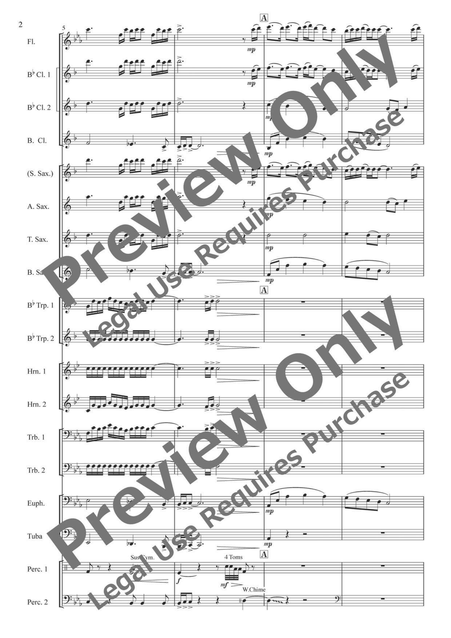 Wind and Sky from the Hometown Concert Band - Sheet Music page 3