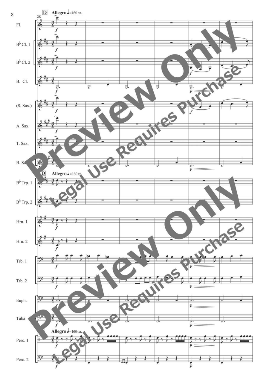 Wind and Sky from the Hometown Concert Band - Sheet Music page 9