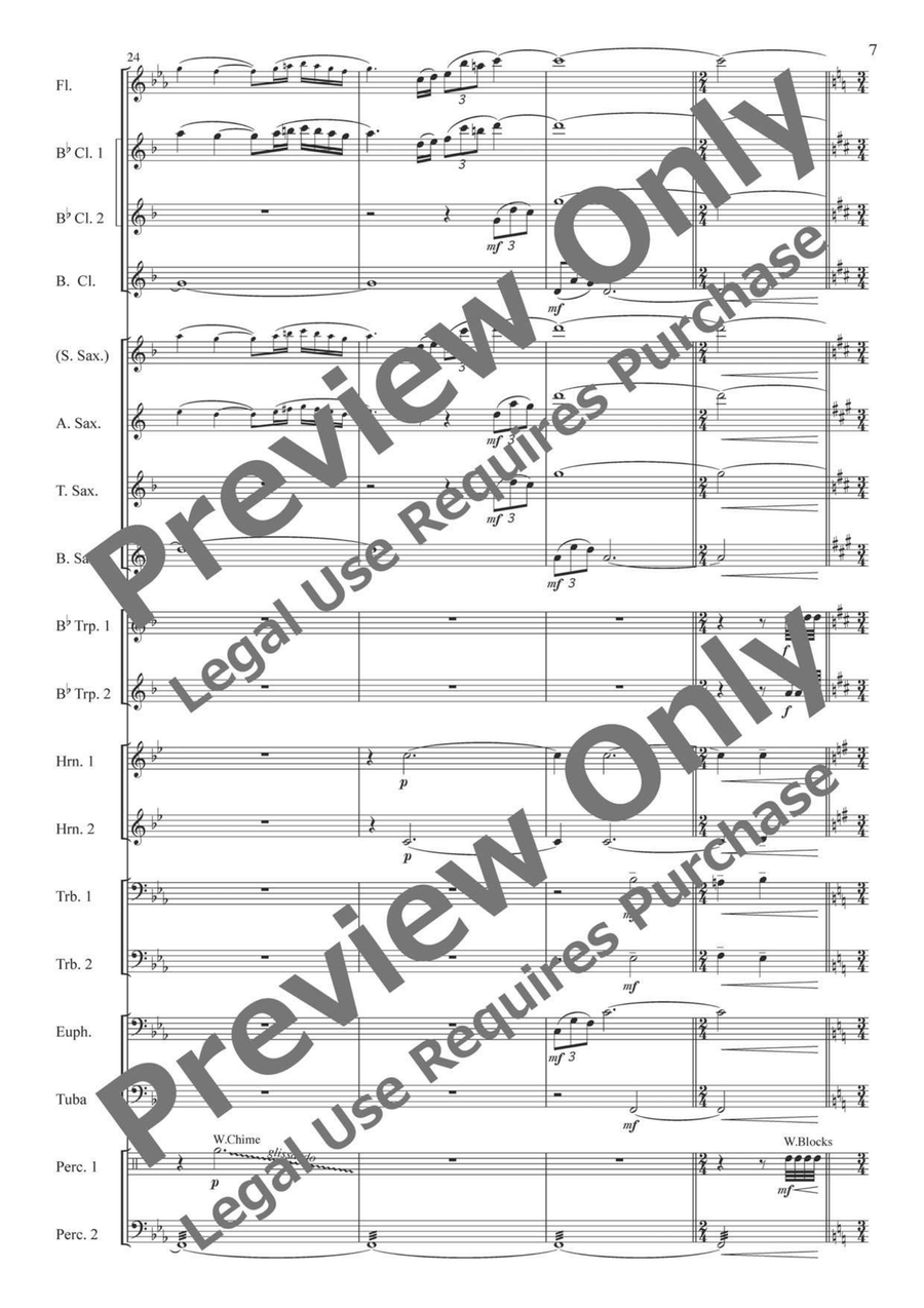 Wind and Sky from the Hometown Concert Band - Sheet Music page 8