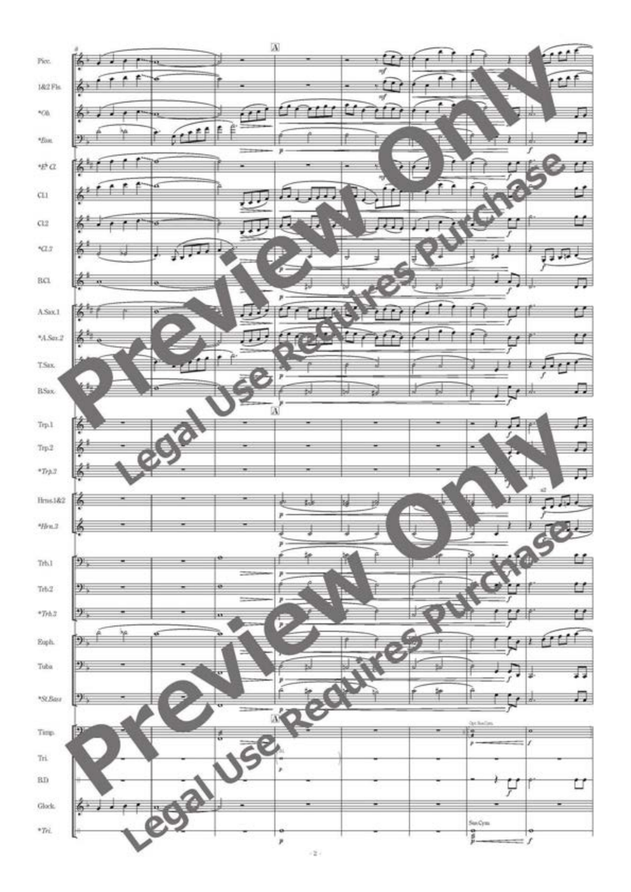 Oscar Fantasia Concert Band scores gallery preview page 3