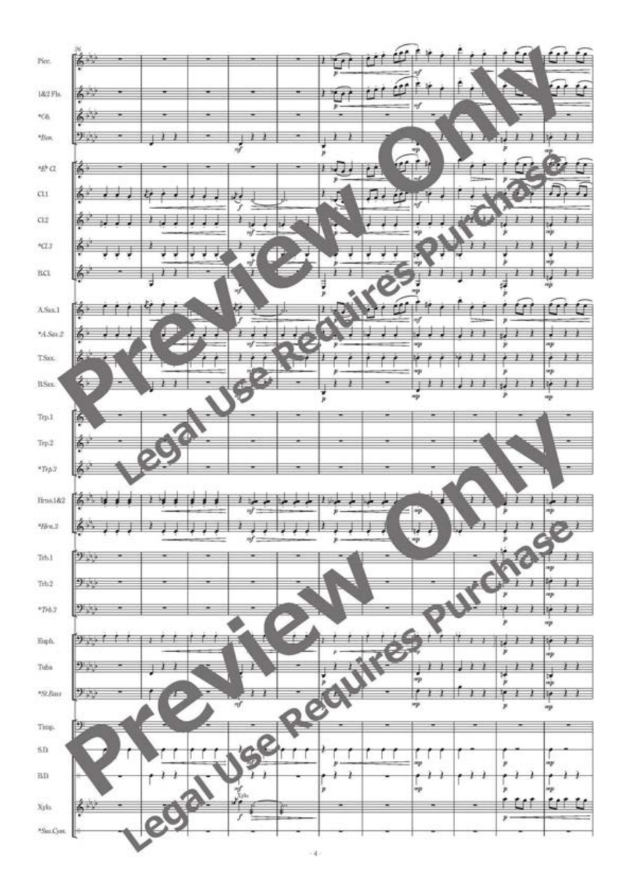 Oscar Fantasia Concert Band scores gallery preview page 5