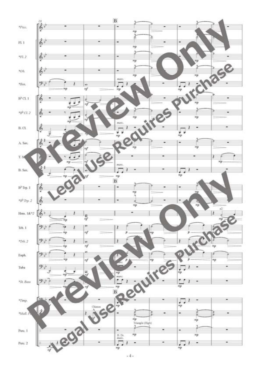 AURORA II by Satoshi Yagisawa Concert Band - Sheet Music page 5
