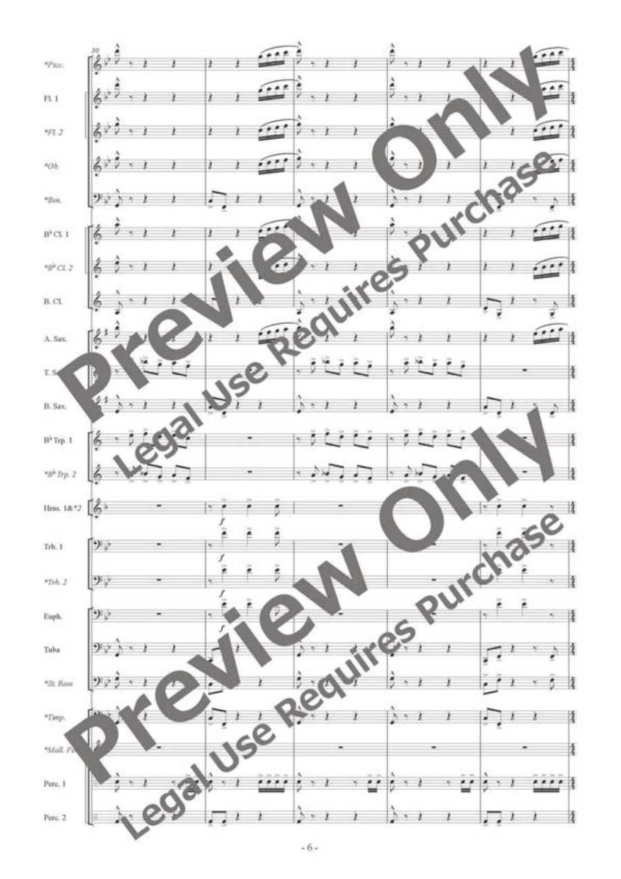 AURORA II by Satoshi Yagisawa Concert Band - Sheet Music page 7
