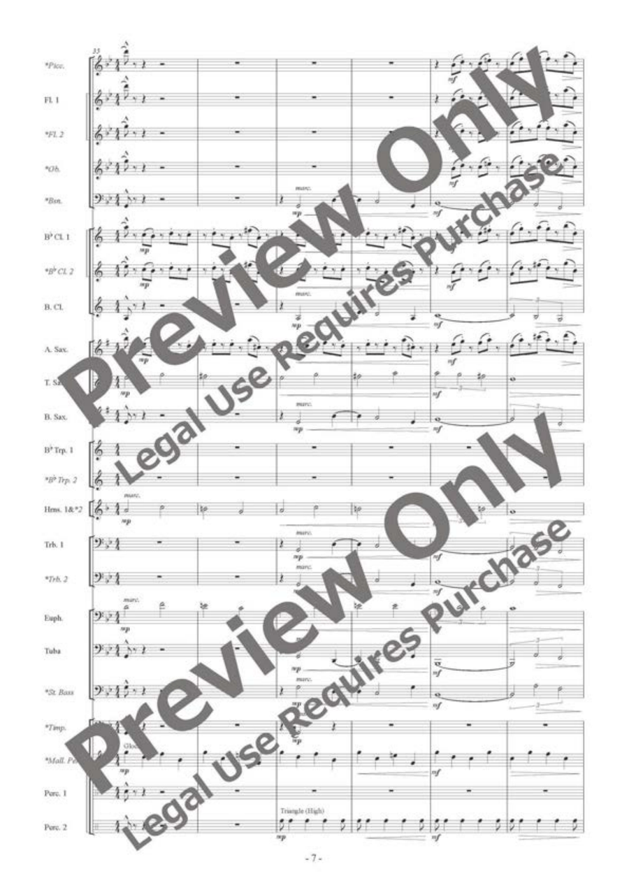 AURORA II by Satoshi Yagisawa Concert Band - Sheet Music page 8