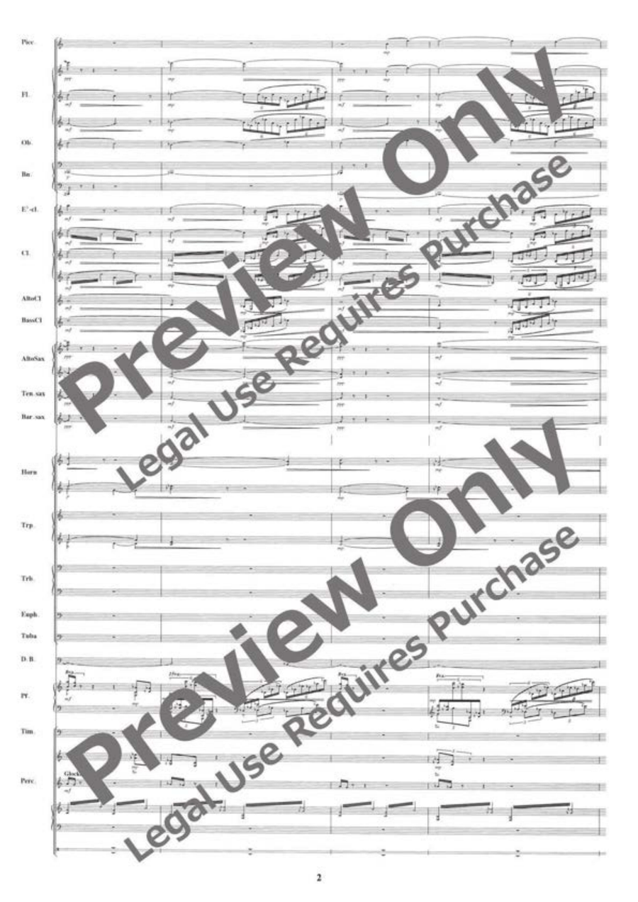 August 6, 1945: Never Forget Hiroshima Concert Band scores gallery preview page 3