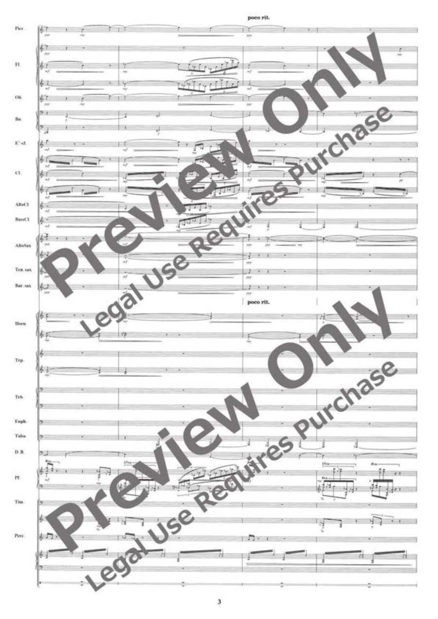 August 6, 1945: Never Forget Hiroshima Concert Band scores gallery preview page 4