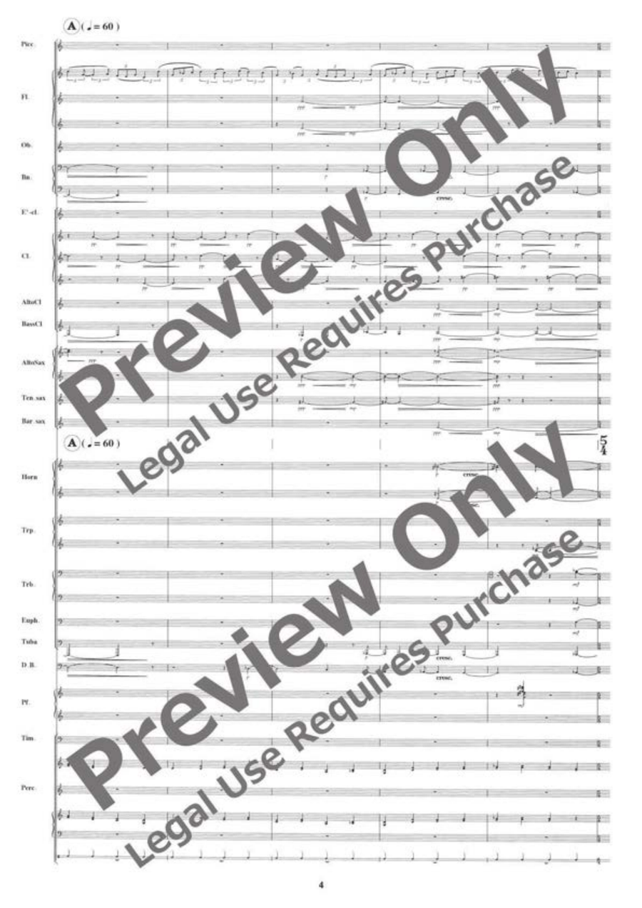August 6, 1945: Never Forget Hiroshima Concert Band scores gallery preview page 5