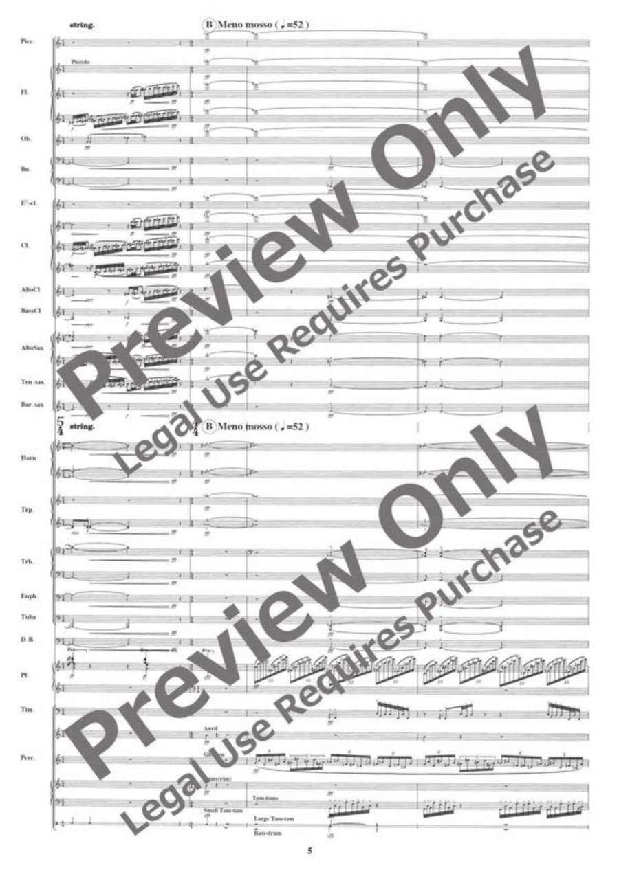 August 6, 1945: Never Forget Hiroshima Concert Band scores gallery preview page 6