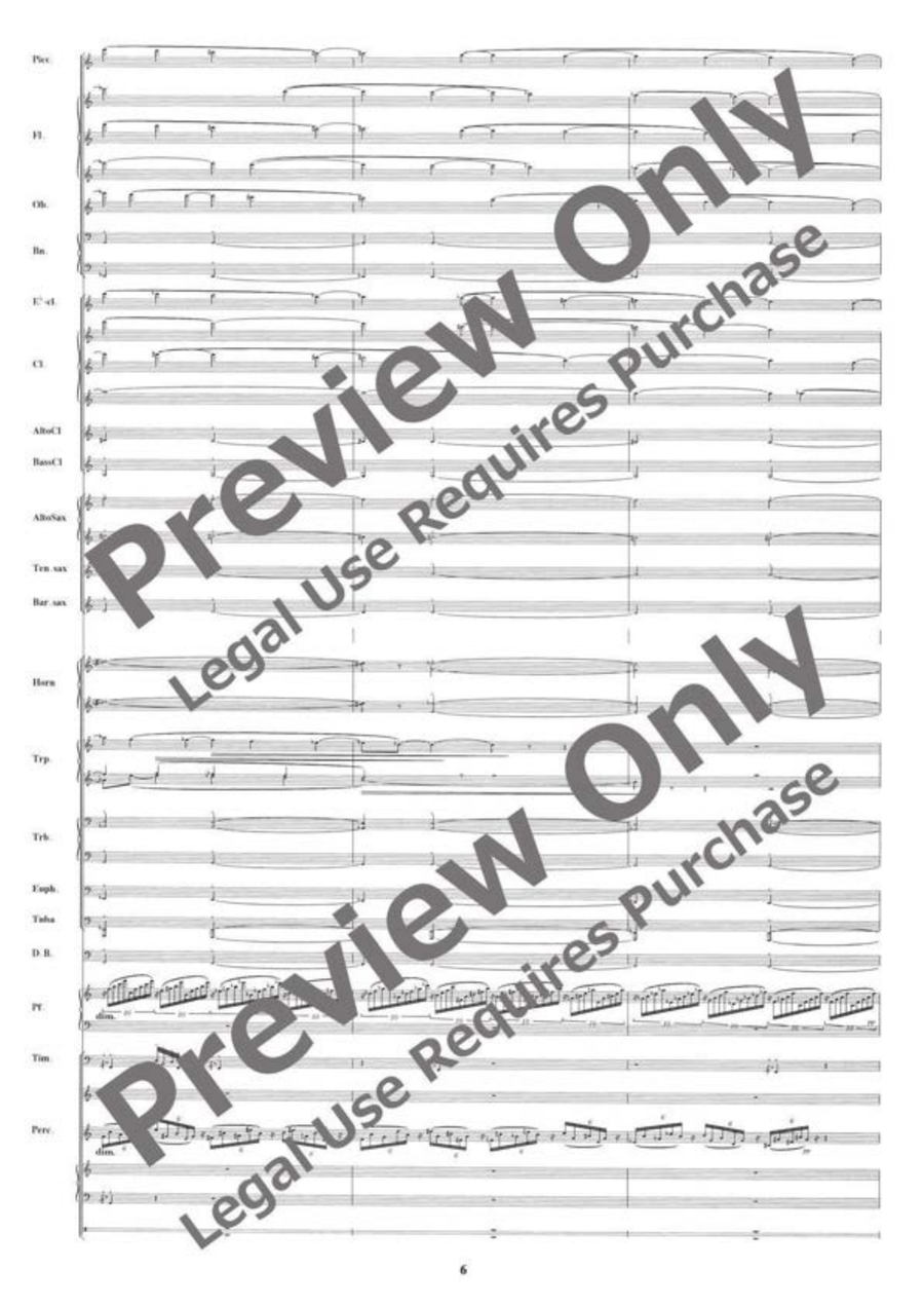 August 6, 1945: Never Forget Hiroshima Concert Band scores gallery preview page 7