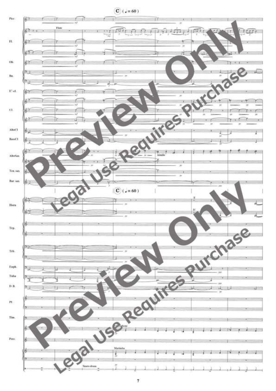 August 6, 1945: Never Forget Hiroshima Concert Band scores gallery preview page 8