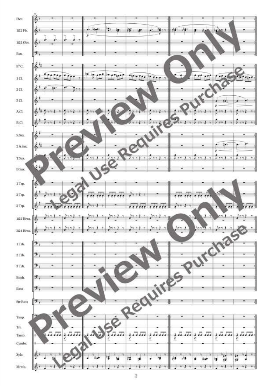 Polovtsian Dances from Prince Igor Concert Band - Sheet Music page 3