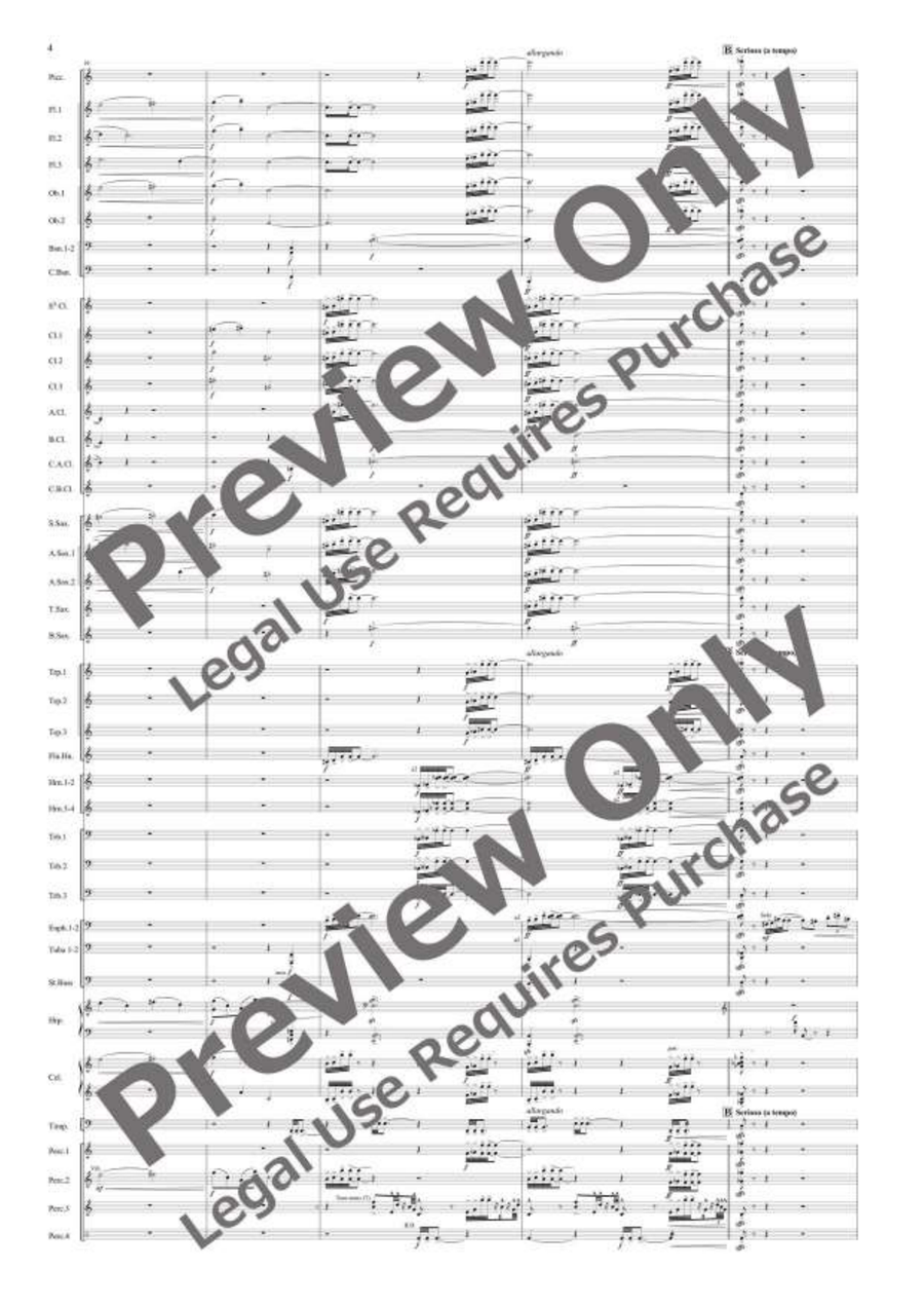 Metamorphose de Narcisse by Satoshi Yagisawa Concert Band - Sheet Music page 5