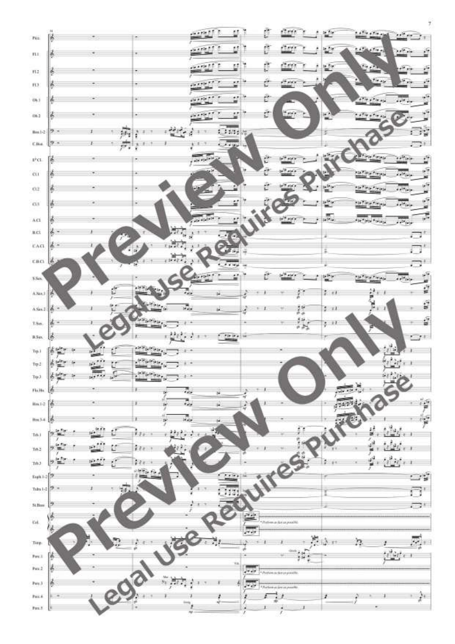 Metamorphose de Narcisse by Satoshi Yagisawa Concert Band - Sheet Music page 8