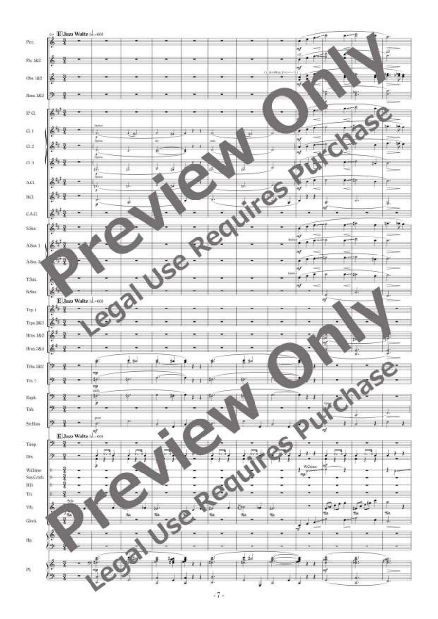 Die Zirkusprinzessin Selections [Full Instrumentation] Concert Band scores gallery preview page 8