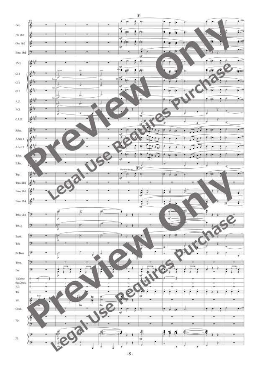 Die Zirkusprinzessin Selections [Full Instrumentation] Concert Band scores gallery preview page 9